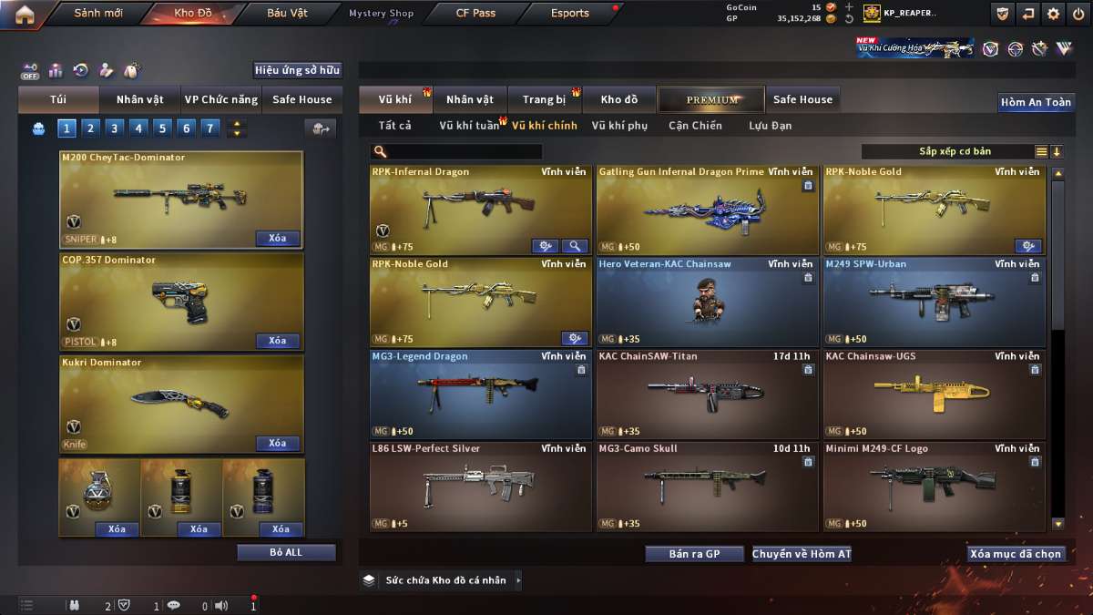 shop acc cf uy tin gia re